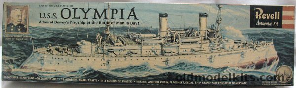 Revell 1/232 USS Olympia, H367-198 plastic model kit